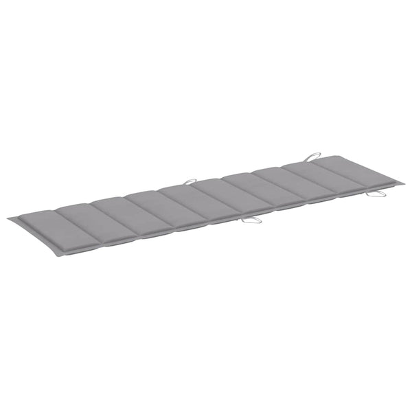 vidaXL Chaises longues 2 pcs avec table et coussins Bois d'acacia massif