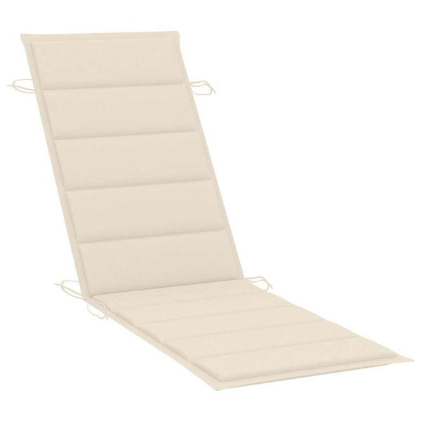 Sonnenliegen 2 Stk. mit Tisch und Auflagen Massivholz Akazie