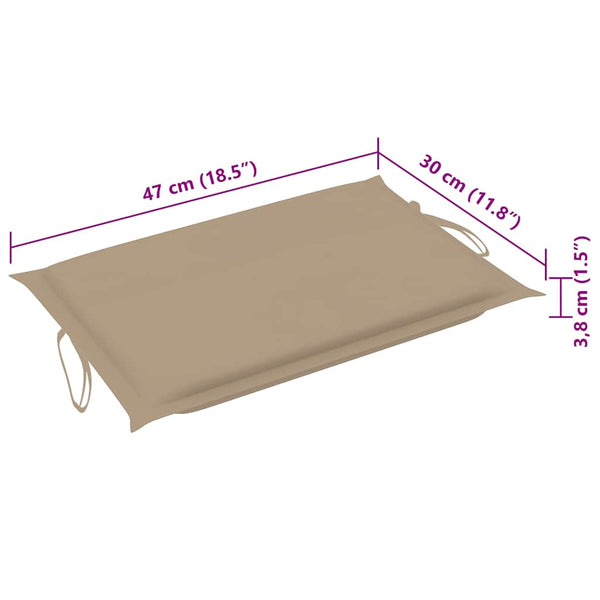 Sonnenliegen 2 Stk. mit Tisch und Auflagen Massivholz Akazie