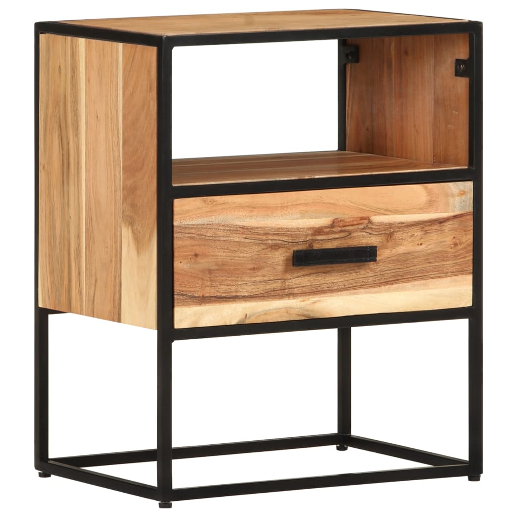 Akazie Nachttisch Massivholz 40x30x50 cm