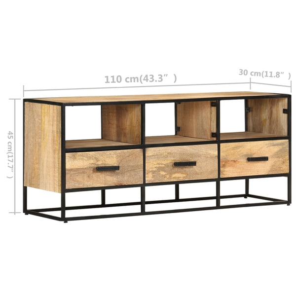 TV-Schrank aus Mangoholz, 110 cm