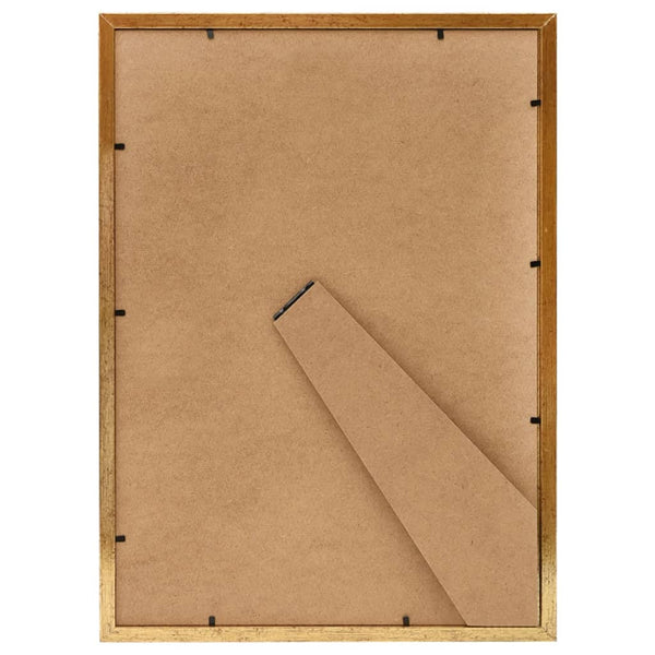 Goldene Bilderrahmen Collage, 5er Set, 15x21 cm