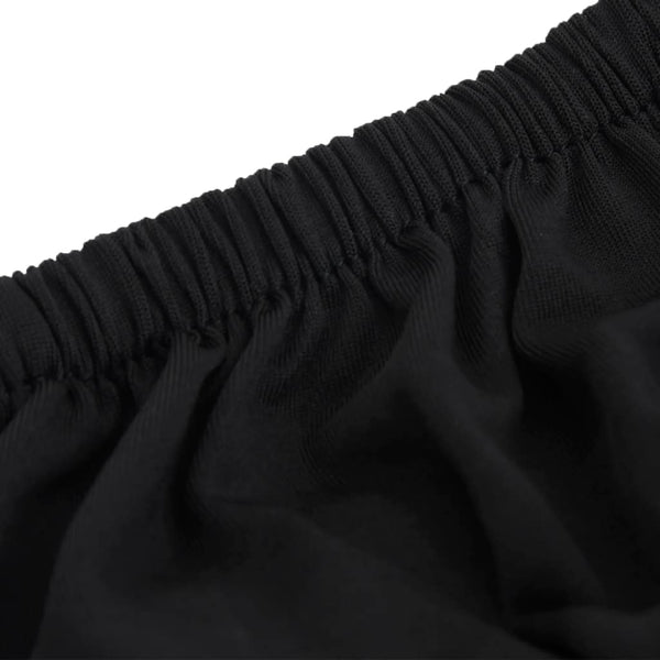 vidaXL Housse de canapé extensible Jersey polyester Noir