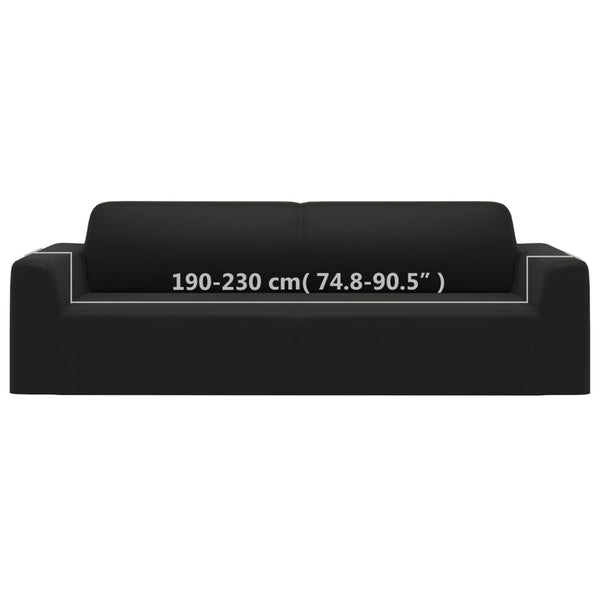 Stretch Sofahusse 3-Sitzer Schwarz