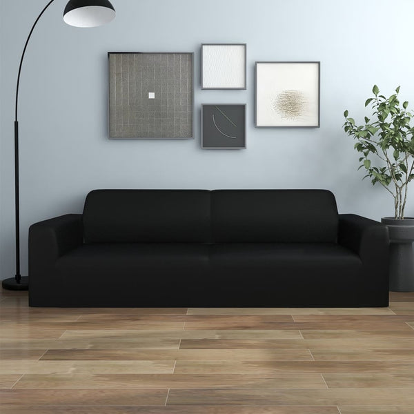 Stretch Sofahusse 3-Sitzer Schwarz