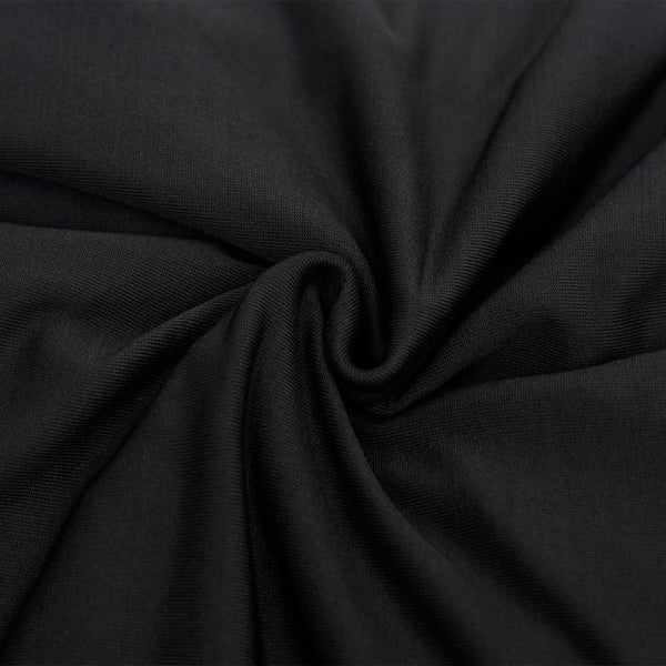 Schwarze Stretch Sofahusse 4-Sitzer
