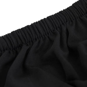Schwarze Stretch Sofahusse 4-Sitzer