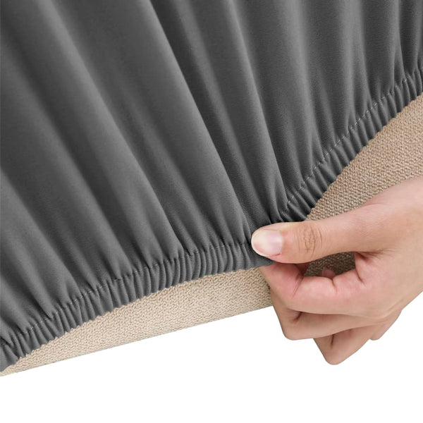 Stretch Sofahusse 2-Sitzer Anthrazit