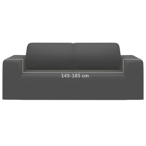 Stretch Sofahusse 2-Sitzer Anthrazit