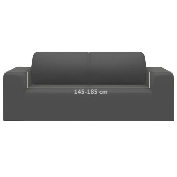 Stretch Sofahusse 2-Sitzer Anthrazit