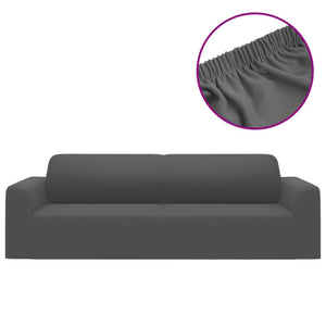 Stretch Sofahusse 3-Sitzer Anthrazit