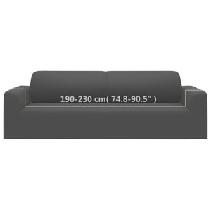 Stretch Sofahusse 3-Sitzer Anthrazit
