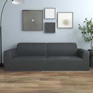 Stretch Sofahusse 3-Sitzer Anthrazit