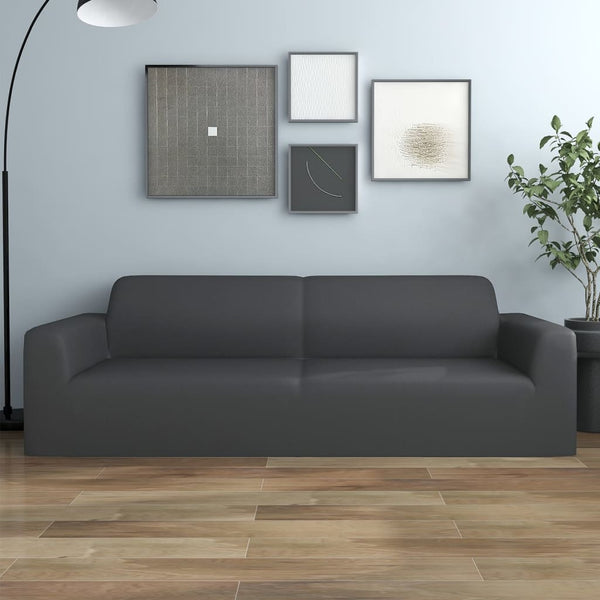 Stretch Sofahusse 3-Sitzer Anthrazit