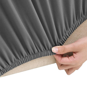 Anthrazit Sofahusse 4-Sitzer Stretch