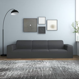 Anthrazit Sofahusse 4-Sitzer Stretch