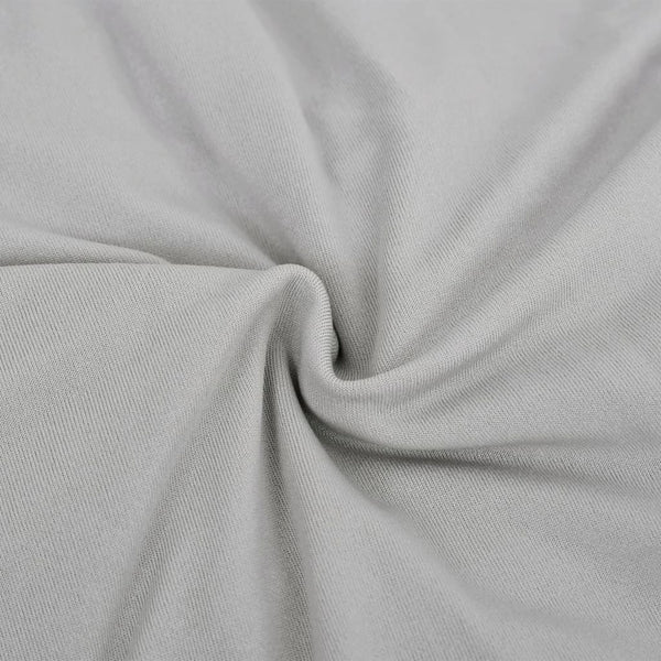 Graue Stretch Sofahusse Polyester Jersey