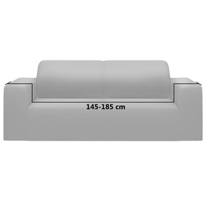 Stretch Sofahusse 2-Sitzer Grau