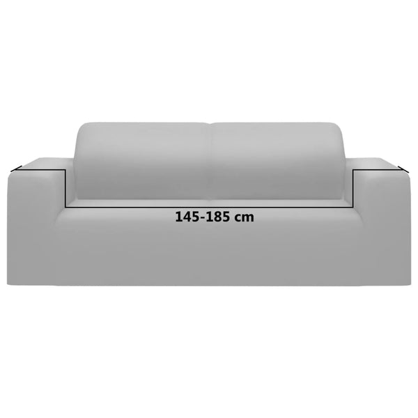 Stretch Sofahusse 2-Sitzer Grau