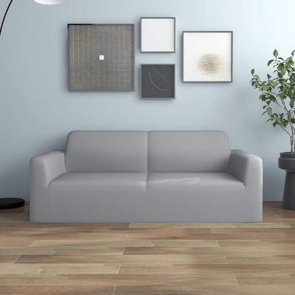 Stretch Sofahusse 2-Sitzer Grau