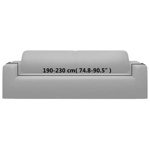 Stretch Sofahusse 3-Sitzer Grau