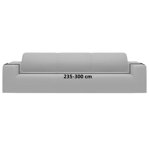 Stretch Sofahusse 4-Sitzer Grau