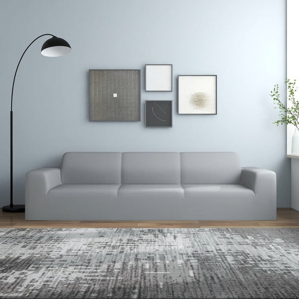 Stretch Sofahusse 4-Sitzer Grau