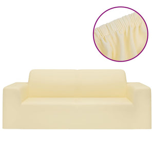 Stretch Sofahusse 2-Sitzer Creme