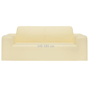 Stretch Sofahusse 2-Sitzer Creme