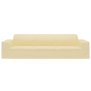 Stretch Sofahusse 4-Sitzer Creme