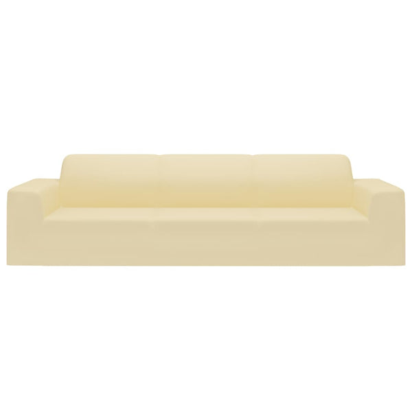 Stretch Sofahusse 4-Sitzer Creme
