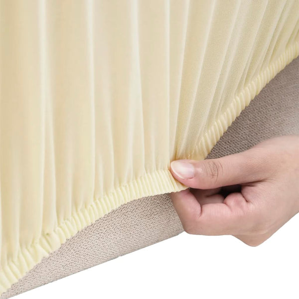 Stretch Sofahusse 4-Sitzer Creme