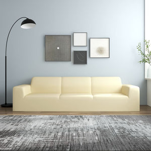 Stretch Sofahusse 4-Sitzer Creme