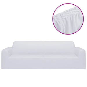 Stretch Sofahusse 3-Sitzer Weiß