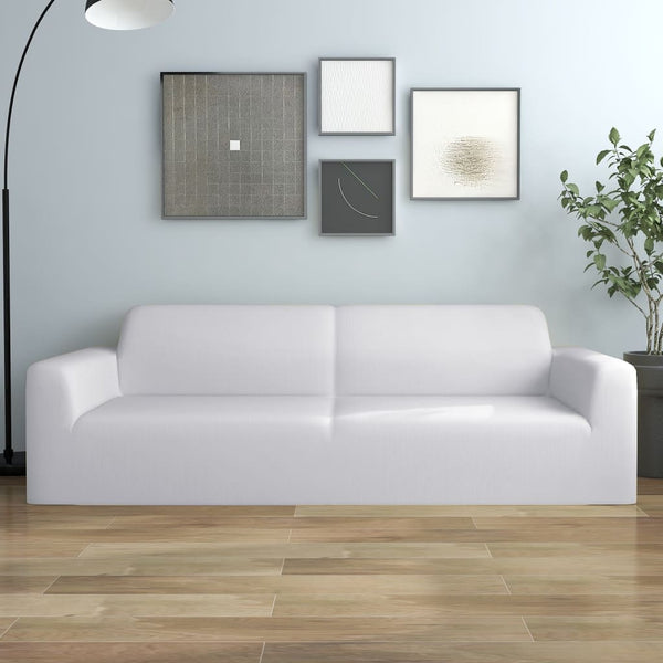 Stretch Sofahusse 3-Sitzer Weiß