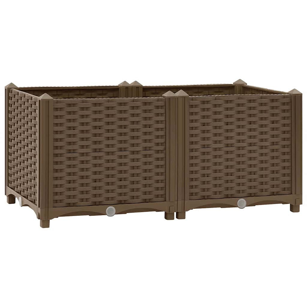 vidaXL Raised Garden Bed 80x40x38 cm Polypropylene