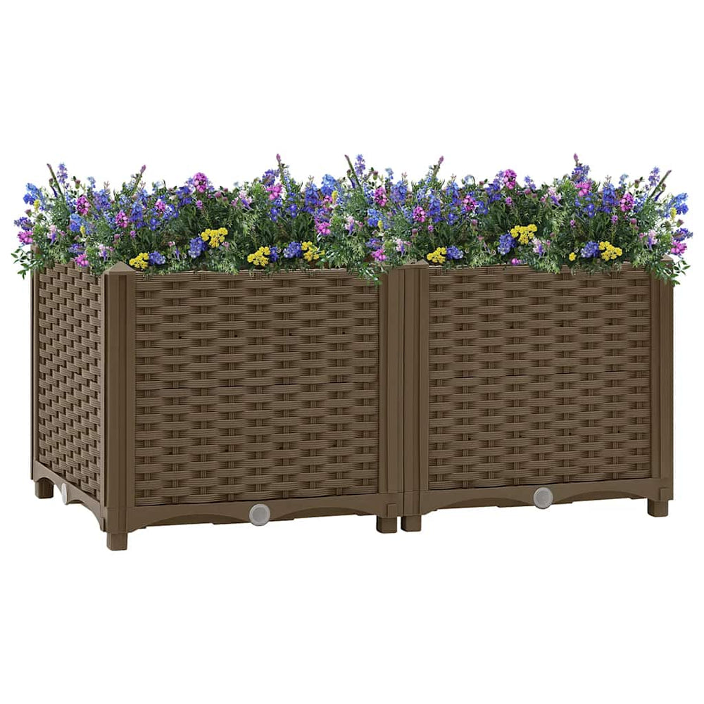 vidaXL Raised Garden Bed 80x40x38 cm Polypropylene