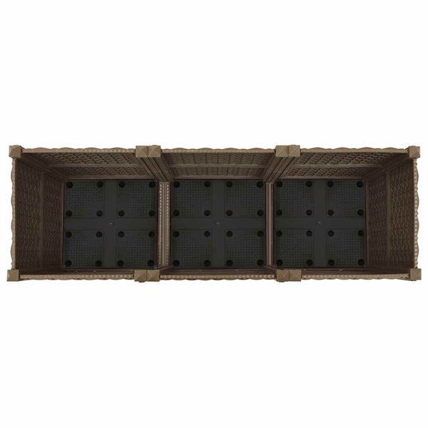 Hochbeet 120 x 40 x 38 cm Polypropylen