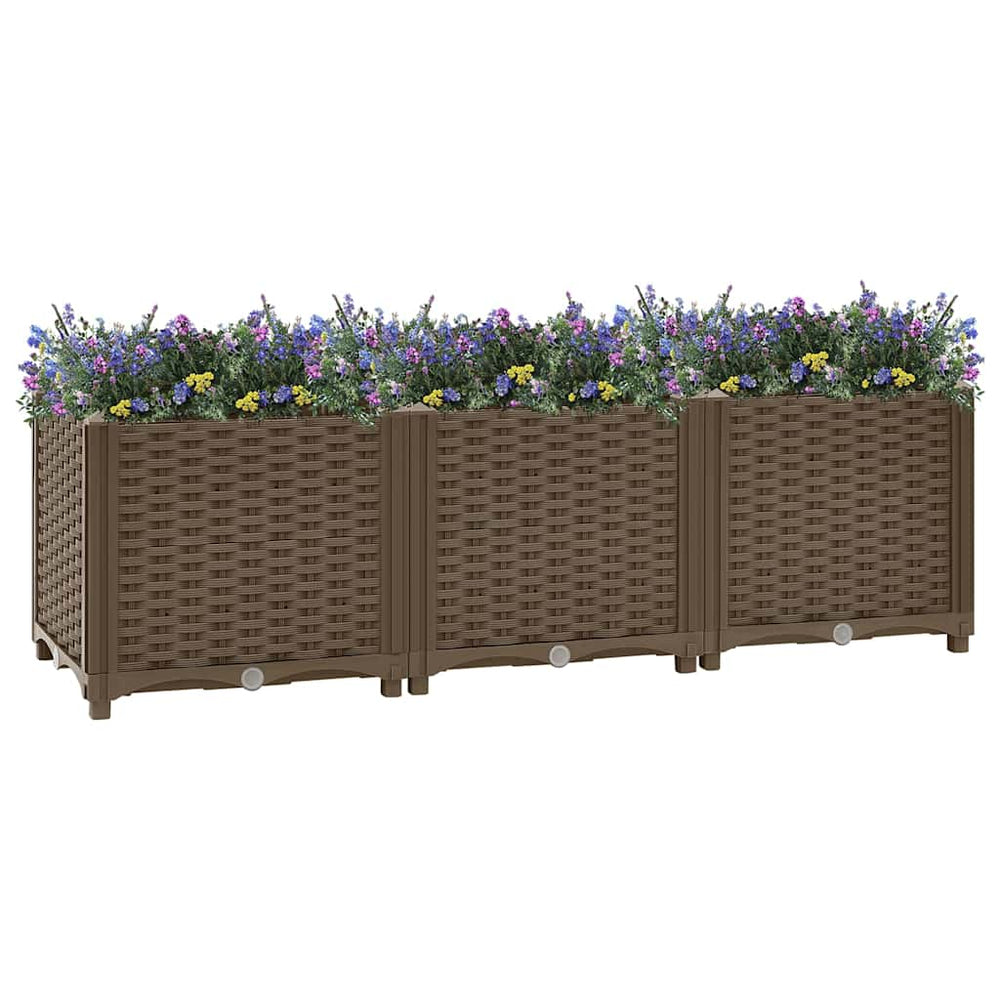Hochbeet 120 x 40 x 38 cm Polypropylen