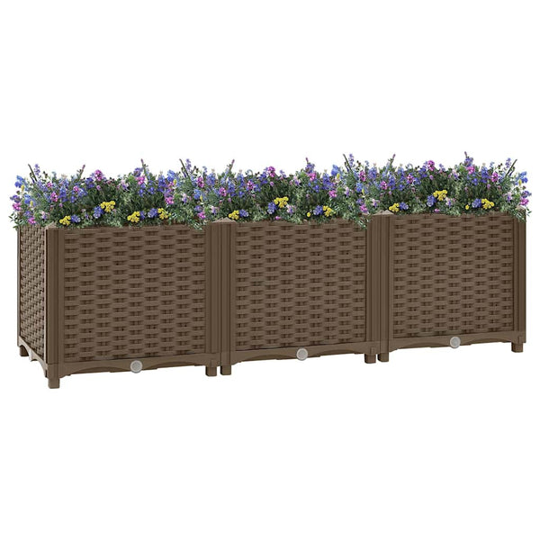 Hochbeet 120 x 40 x 38 cm Polypropylen