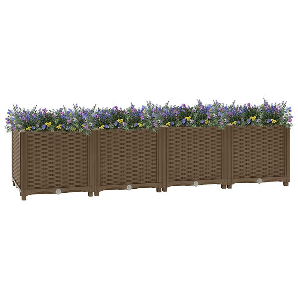 Hochbeet 160 x 40 x 38 cm Polypropylen