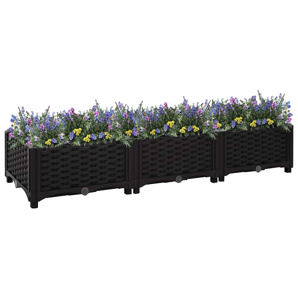 vidaXL Raised Garden Bed 120x40x23 cm Polypropylene
