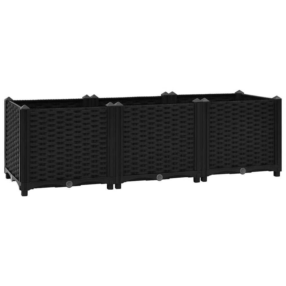 vidaXL Raised Garden Bed 120x40x38 cm Polypropylene