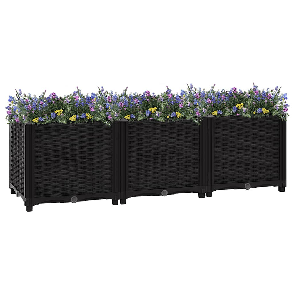 vidaXL Raised Garden Bed 120x40x38 cm Polypropylene