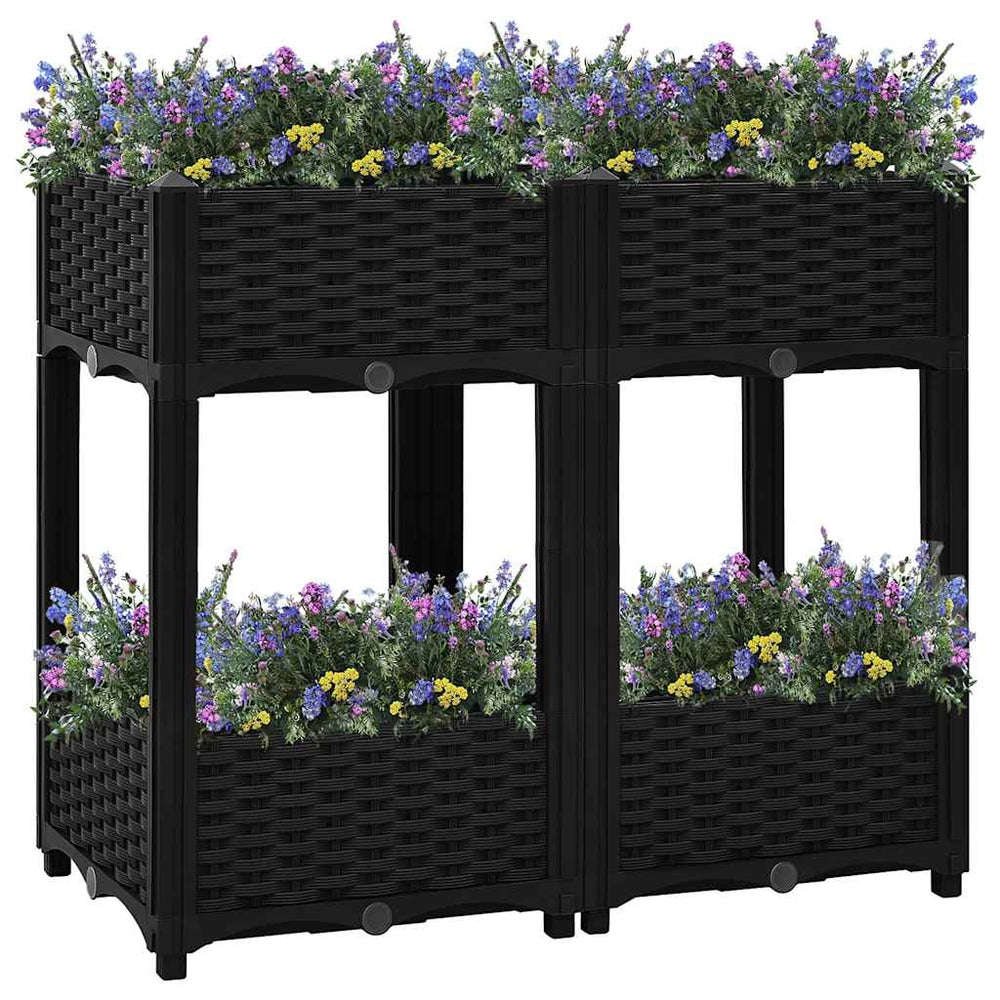 vidaXL Raised Garden Bed 80x40x71 cm Polypropylene
