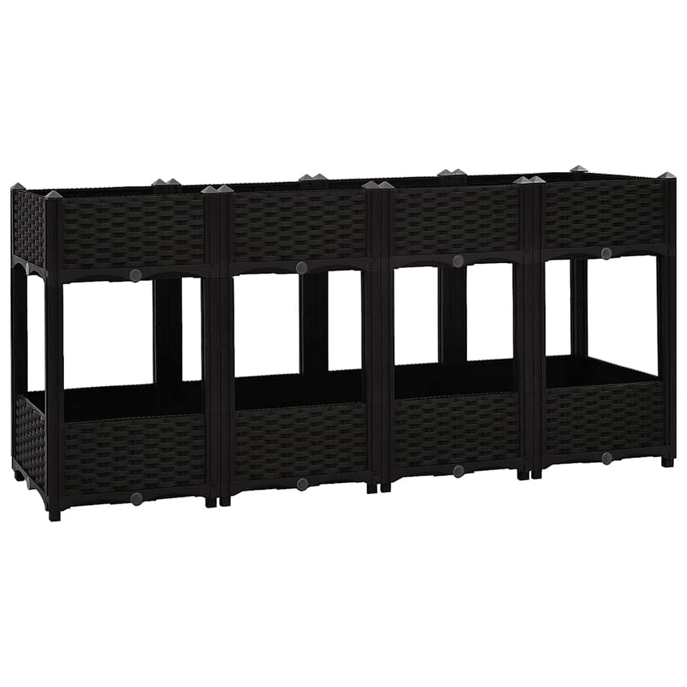 vidaXL Raised Garden Bed 160x40x71 cm Polypropylene