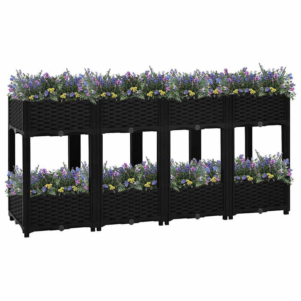 vidaXL Raised Garden Bed 160x40x71 cm Polypropylene