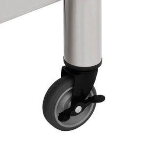 Edelstahl Küchen-Arbeitstisch mit Rollen