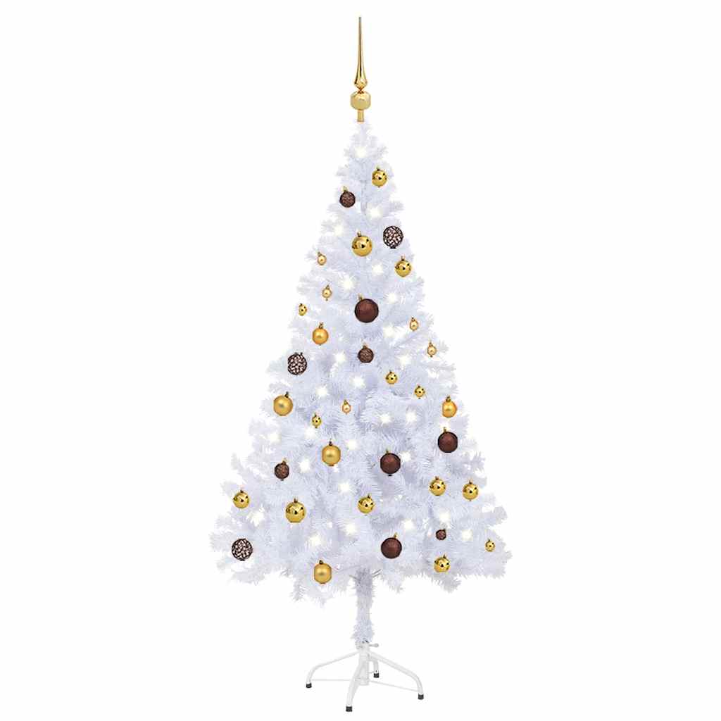 Künstlicher Weihnachtsbaum Beleuchtung Kugeln 150cm 380 Zweige
