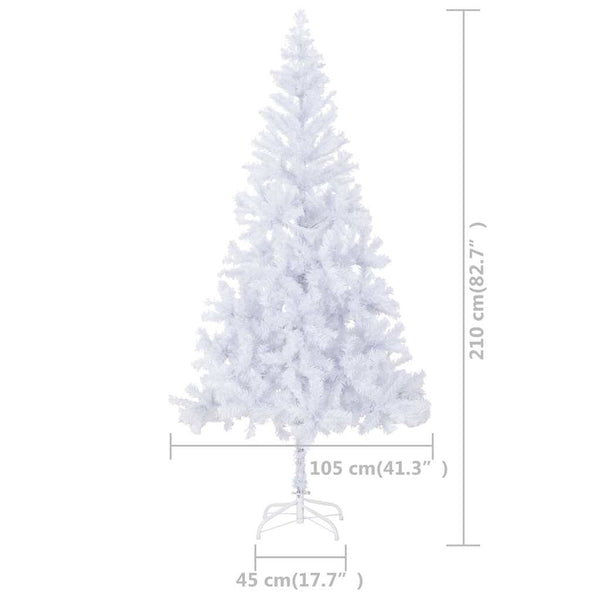 Künstlicher Weihnachtsbaum Beleuchtung Kugeln 210cm 910 Zweige
